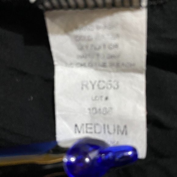 Elan Bell Sleeve Black Top with Crochet Detail Sz M - Picture 4 of 4